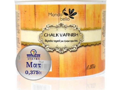 Βερνίκι νερού διάφανο ματ Mondo bello για κιμωλία 375ml