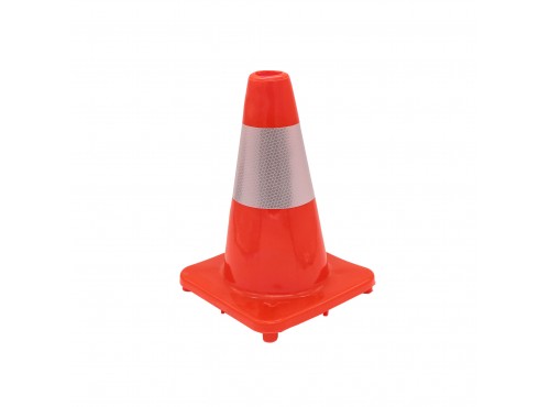 ΚΩΝΟΙ 30cm ΣΗΜΑΝΣΕΩΣ ΔΡΟΜΟΥ PVC ΚΙΝΑΣ (ΕΥΚΑΜΠΤΟΙ)