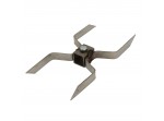 ΔΙΧΑΛΕΣ ΚΟΤΟΠΟΥΛΟΥ INOX (ΔΙΠΛΗ) (ΛΑΜΑΚΙ 15cm ) ΚΑΡΕ 16x16mm