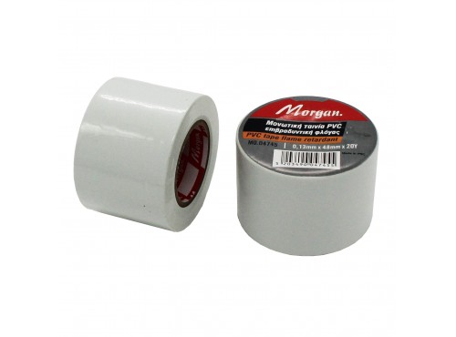 ΤΑΙΝΙΑ AIRCONDITION 48mm x 20y (18 m) ΛΕΥΚΗ ΑΥΤΟΚΟΛΛΗΤΗ MORGAN