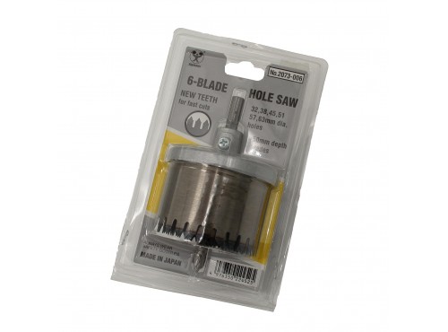 ΠΟΤΗΡΟΤΡΥΠΑΝΑ ΞΥΛΟΥ 32-63 50mm (ΣΕΤ 6 τμχ) TOPMAN 2073-006