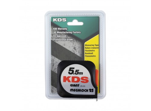 ΜΕΤΡΟ ΡΟΛΟ KDS 5.5m x 25mm (ΠΑΝΩ -ΚΑΤΩ ΑΡΙΘΜΗΣΗΣ) GT 25-55W