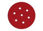 VELCRO .6+1 ΤΡΥΠΕΣ ΚΟΚΚΙΝΟ Φ150 P100 (330)