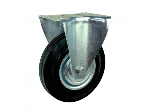 ΡΟΔΕΣ ΣΤΑΘΕΡΕΣ 85mm (RUBBER) ΜΑΥΡΕΣ ΚΙΝΑΣ
