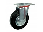 ΡΟΔΕΣ 160mm (RUBBER) ΜΑΥΡΕΣ ΚΙΝΑΣ ΠΕΡΙΣΤΡΕΦΟΜΕΝΕΣ