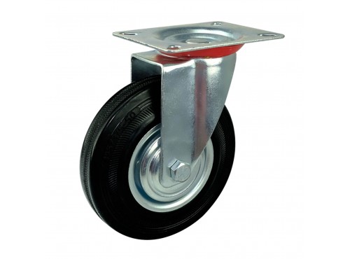 ΡΟΔΕΣ 200mm (RUBBER) ΜΑΥΡΕΣ ΚΙΝΑΣ ΠΕΡΙΣΤΡΕΦΟΜΕΝΕΣ