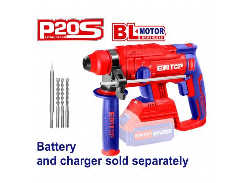 ΕΠΑΝΑΦΟΡΤΙΖΟΜΕΝΟ ΠΕΡΙΣΤΡ.ΠΙΣΤΟΛΕΤΟ SDS PLUS 20V-Li BL SOLO** (ELRH202201) EMTOP