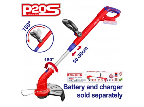 ΧΛΟΟΚΟΠΤΙΚΟ ΕΠΑΝΑΦΟΡΤΙΖΟΜΕΝΟ 20V-Li SOLO** (ELGT20018) EMTOP