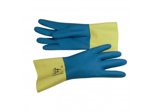 ΓΑΝΤΙΑ 72172- 9/L LATEX ΧΗΜΙΚΟ (ΚΙΤΡΙΝΟ-ΜΠΛΕ) BELLOTA
