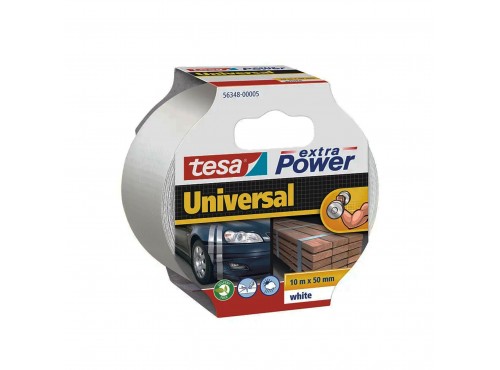 ΤΑΙΝΙΑ ΥΦΑΣΜΑΤΙΝΗ. EXTRA POWER UNIVERSAL ΛΕΥΚΗ 10m x 50mm 56348 TESA