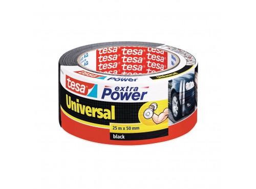 ΤΑΙΝΙΑ ΥΦΑΣΜΑΤΙΝΗ. EXTRA POWER UNIVERSAL. ΜΑΥΡΗ 25m x 50mm 56388 TESA