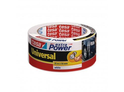 ΤΑΙΝΙΑ ΥΦΑΣΜΑΤΙΝΗ. EXTRA POWER UNIVERSAL. ΛΕΥΚΗ 25m x 50mm 56388 TESA