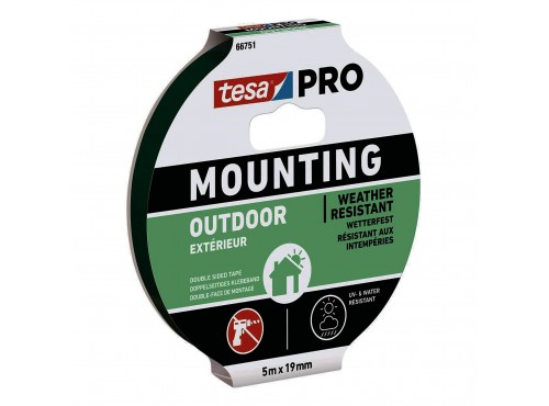 ΤΑΙΝΙΑ ΣΤΕΡΕΩΣΗΣ ΕΞΩΤΕΡΙΚΗΣ ΧΡΗΣΕΩΣ 5m x 19mm PRO MOUNTING 66751 TESA