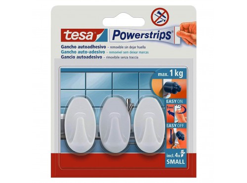 ΑΓΚΙΣΤΡΑ OVAL ΜΙΚΡΟ ΛΕΥΚΟ ΣΕΤ 3τμχ 57533 TESA