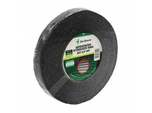 ΤΑΙΝΙΑ ΑΝΤΙΟΛΙΣΘΗΤΙΚΗ 18m x 25mm ΜΑΥΡΗ DEN BRAVEN