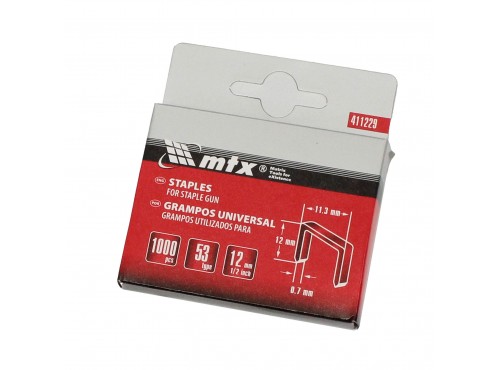 ΚΑΡΦΙΑ ΔΙΧΑΛΑ, τύπος 53 - 12mm MTX 411229 (ΚΑΡΤΕΛΑ)