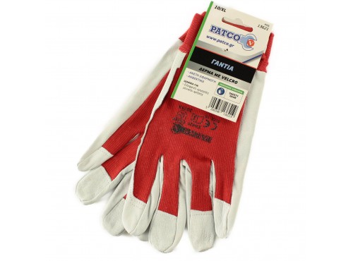 ΓΑΝΤΙΑ ΔΕΡΜΑ ΜΕ VELCRO Νο. 11/XXL PATCO GU015006