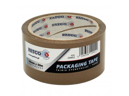 ΤΑΙΝΙΑ ΣΥΣΚΕΥΑΣΙΑΣ PATCO 50m x 48mm ΚΑΦΕ (Θορυβώδης)