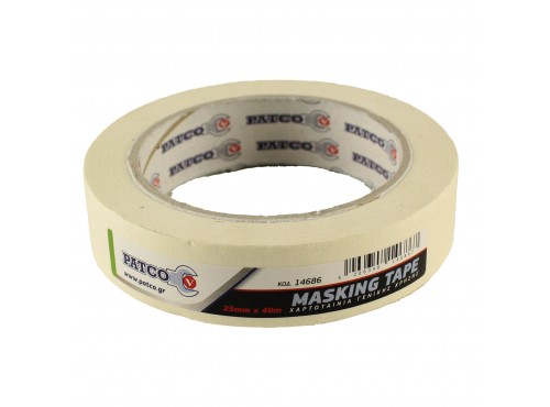ΧΑΡΤΟΤΑΙΝΙΑ ΓΕΝΙΚΗΣ ΧΡΗΣΕΩΣ 40m x 25mm PATCO