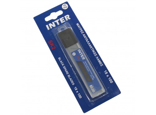 ΛΕΠΙΔΙΑ ΜΟΚΕΤΩΝ INTER 18mm ΜΑΥΡΑ ( 7 εγκοπών) SK2 ΣΕΤ 10τμχ (758611)