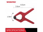 ΜΑΝΤΑΛΑΚΙΑ ΞΥΛΟΥΡΓΩΝ ΠΛΑΣΤΙΚΑ 19mm(3/4") WP232001 WORKPRO