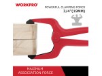 ΜΑΝΤΑΛΑΚΙΑ ΞΥΛΟΥΡΓΩΝ ΠΛΑΣΤΙΚΑ 19mm(3/4") WP232001 WORKPRO