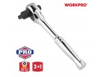 ΚΑΣΤΑΝΙΑ 3 ΥΠΟΔΟΧΩΝ (1/4"+3/8"+1/2") (72T) WP271014 WORKPRO (ΚΑΡΤΕΛΑ)