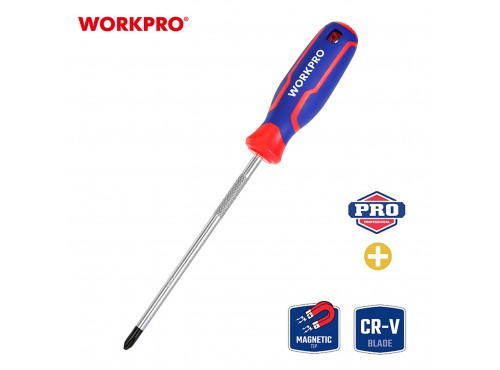 ΚΑΤΣΑΒΙΔΙ ΜΑΓΝΗΤΙΚΟ PH1x100mm WP221027 WORKPRO (PROFI) (ΚΑΡΤΕΛΑ)