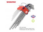 ΚΛΕΙΔΙΑ TORX ΣΕΤ 9 τμχ ΜΑΚΡΥΑ WP222003 WORKPRO (PROFI)