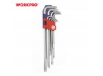ΚΛΕΙΔΙΑ TORX ΣΕΤ 9 τμχ ΜΑΚΡΥΑ WP222003 WORKPRO (PROFI)
