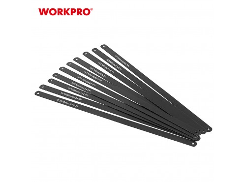 ΛΑΜΑ ΑΕΡΟΣ ΣΕΤ 10ΤΜΧ (24TPI) BI-METAL 300x12mm WP215031 WORKPRO