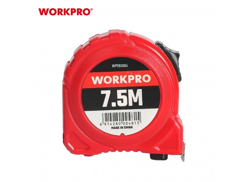 ΜΕΤΡΟ ΡΟΛΟ WORKPRO 7,5mx25mm ΠΛΑΣΤΙΚΟ WP261004 (ΚΑΡΤΕΛΑ)