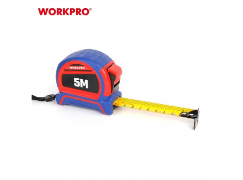ΜΕΤΡΟ ΡΟΛΟ ΜΑΓΝΗΤΙΚΟ 5mx25mm ΜΕ ΛΑΣΤΙΧΟ WP261041 WORKPRO (PROFI) (ΚΑΡΤΕΛΑ)