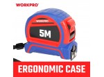 ΜΕΤΡΟ ΡΟΛΟ ΜΑΓΝΗΤΙΚΟ 5mx25mm ΜΕ ΛΑΣΤΙΧΟ WP261041 WORKPRO (PROFI) (ΚΑΡΤΕΛΑ)