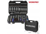ΚΑΣΕΤΙΝΑ ΚΑΡΥΔΑΚΙΑ & ΜΥΤΕΣ 1/4"+3/8"+1/2" ΣΕΤ 172 τμχ WP202545 WORKPRO (PROFI)