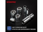 ΚΑΣΕΤΙΝΑ ΚΑΡΥΔΑΚΙΑ & ΜΥΤΕΣ 1/4"+3/8"+1/2" ΣΕΤ 172 τμχ WP202545 WORKPRO (PROFI)