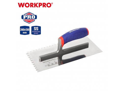 ΣΠΑΤΟΥΛΑ ΚΟΛΛΑΣ (0.6x0.6cm) 28 x 13 cm INOX WP323001 WORKPRO (PROFI)