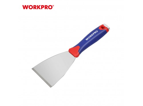 ΞΥΣΤΡΑ INOX 80mm ΠΛΑΣΤΙΚΗ ΛΑΒΗ (PP &amp; TPR) WP321015 WORKPRO (PROFI)