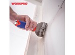 ΞΥΣΤΡΑ INOX 80mm ΠΛΑΣΤΙΚΗ ΛΑΒΗ (PP & TPR) WP321015 WORKPRO (PROFI)