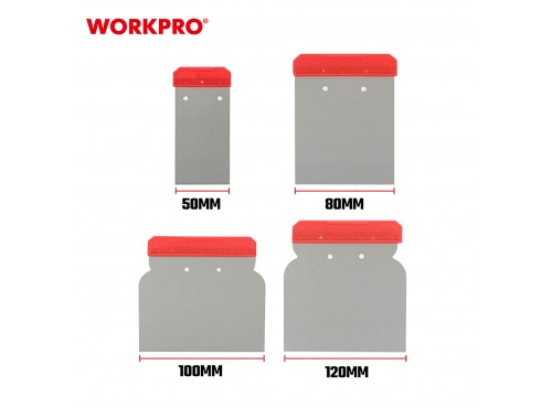 ΣΠΑΤΟΥΛΑ ΣΕΤ 4 τμχ ΑΤΣΑΛΙΝΕΣ WP321017 WORKPRO
