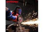 ΕΠΑΝΑΦΟΡΤΙΖΟΜΕΝΟΣ ΓΩΝΙΑΚΟΣ ΤΡΟΧΟΣ 20V-Li BL SOLO** Φ115mm WP392003 WORKPRO