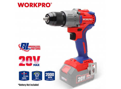 ΕΠΑΝΑΦΟΡΤΙΖΟΜΕΝΟ ΔΡΑΠΑΝΟΚΑΤΣΑΒΙΔΟ 20V-Li BL SOLO** WP390000 WORKPRO (PROFI)