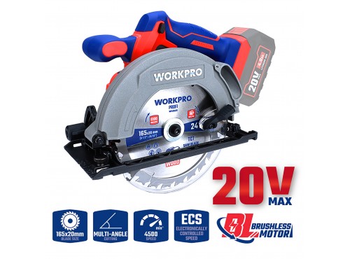 ΕΠΑΝΑΦΟΡΤΙΖΟΜΕΝΟ ΔΙΣΚΟΠΡΙΟΝΟ ΧΕΙΡΟΣ 20V-Li BL SOLO** WP391200 WORKPRO (PROFI)