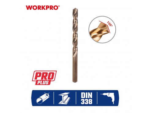ΤΡΥΠΑΝΙ ΚΟΒΑΛΤΙΟΥ. 7,0mm M35 (5%Co) WP400081 (ΠΑΚΟ 10τμχ) WORKPRO (PROFI PLUS) (ΚΑΡΤΕΛΑ)