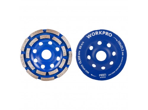 ΔΙΣΚΟΙ ΔΙΑΜΑΝΤΙ ΛΕΙΑΝΣΗΣ 125 mm WP405209 WORKPRO (PROFI) (ΚΑΡΤΕΛΑ)