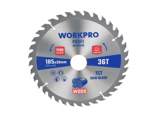 ΔΙΣΚΟΣ ΚΟΠΗΣ ΞΥΛΟΥ Φ200x32,0mm (36Δ) WP405631 WORKPRO (PROFI) (ΚΑΡΤΕΛΑ)