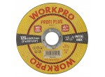 ΤΡΟΧΟΙ ΚΟΠΗΣ INOX (PROFI PLUS) Φ115x1,0x22,2mm WP406440 WORKPRO