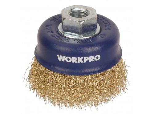 ΣΥΡΜΑΤΟΒΟΥΡΤΣΑ ΚΟΥΠΑΣ ΤΡΟΧΟΥ 100mm WP407024 WORKPRO (ΚΑΡΤΕΛΑ)