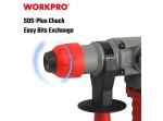 ΣΚΑΠΤΙΚΟ ΠΕΡΙΣΤΡΟΦΙΚΟ ΠΙΣΤΟΛΕΤΟ 1500W SDS PLUS WP470401CE WORKPRO (PROFI)