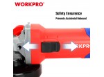 ΓΩΝΙΑΚΟΣ ΤΡΟΧΟΣ 800W Φ115mm WP472003 WORKPRO (PROFI)